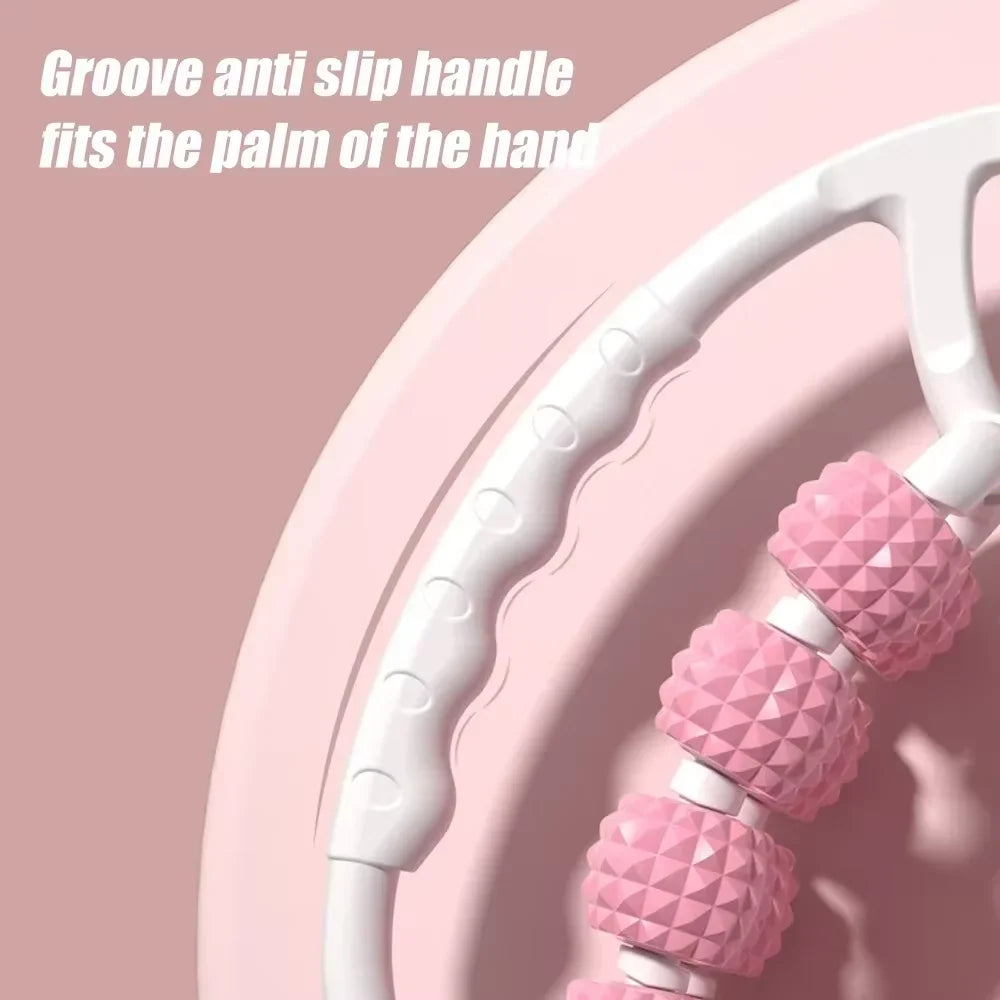 Nine-Wheel/Twenty-Wheel Ring Clamping Leg Massager, Unblocking Meridians and Relaxing Leg Muscles, Yoga Auxiliary Device